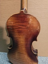 Antique 4/4 Violin With 1 Piece Flamed Maple Back