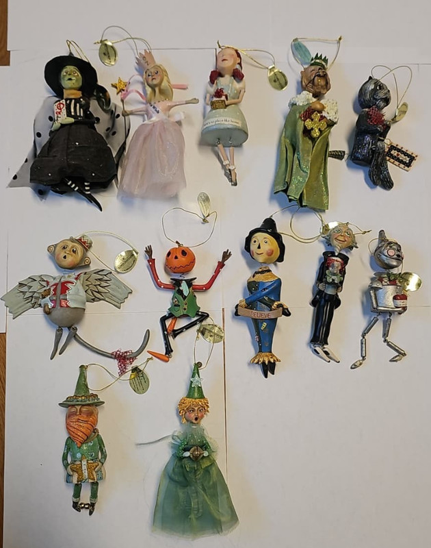 12 Wizard of Oz Ornaments The Ashton-Drake collectibles 2008