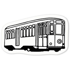 Aufkleber Sticker "Straßenbahnfahrzeug" (DW020042)
