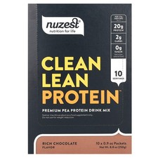Clean Lean Protein Rich Chocolate 10 Packets 0.9 Oz 25 G Each