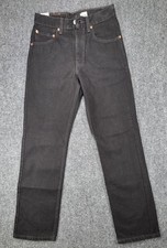 Vintage 90s Levis 505 Black Jeans 28x30 Regular Fit Straight Leg NWT Dead Stock