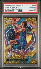 2023 Topps Cosmic Chrome #161 Dereck Lively Ii Gold Interstellar /50 PSA 10
