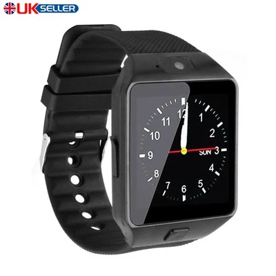 Unlocked Smart Watch with GSM Bluetooth Call SIM Card Support Fitness Tracker