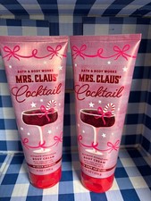Set of 2 New Bath Body Works MRS. CLAUS COCKTAIL Body Cream 8 Oz each
