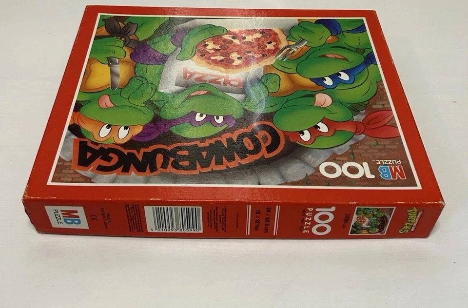 Turtles Puzzle Cowabunga MB Retro Komplett Vintage Turtles Jigsaw Rare MB Spiel - Bild 4 von 4