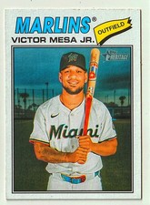 2026 Topps Heritage #257 Victor Mesa Jr. Miami Marlins