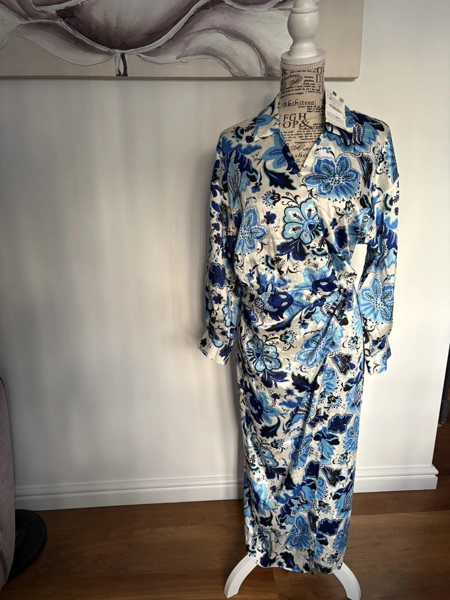 Zara Satin Blue Dresses for Women for sale | eBay UK