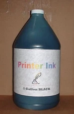1 Gallon (128 oz) Pigment Black ink refill any printer HP Lexmark  Dell Epson 