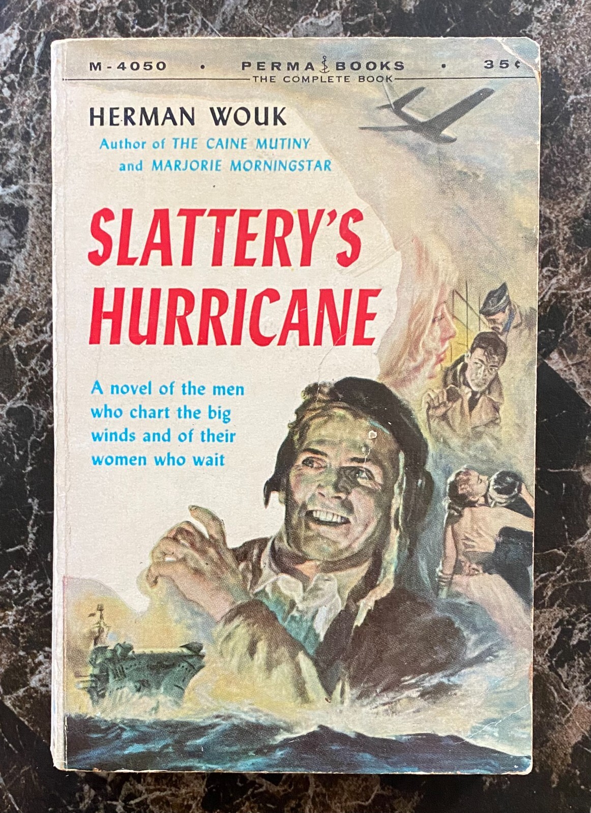 Slattery's Hurricane PB Herman Wouk 1st Perma Books Print 1/56 ID:56 ...