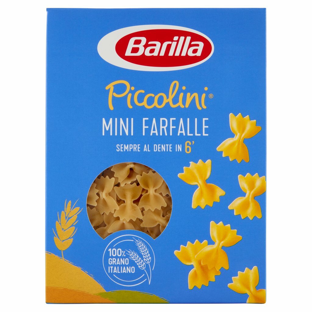 4X Barilla I Piccolini Mini Butterflies N.64 Paste Durum Wheat Hardwood 4x500g