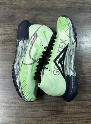 Nike React Pegasus Trail 4 GTX Vapor Green Navy DJ7929-303 Women s Size 8.5