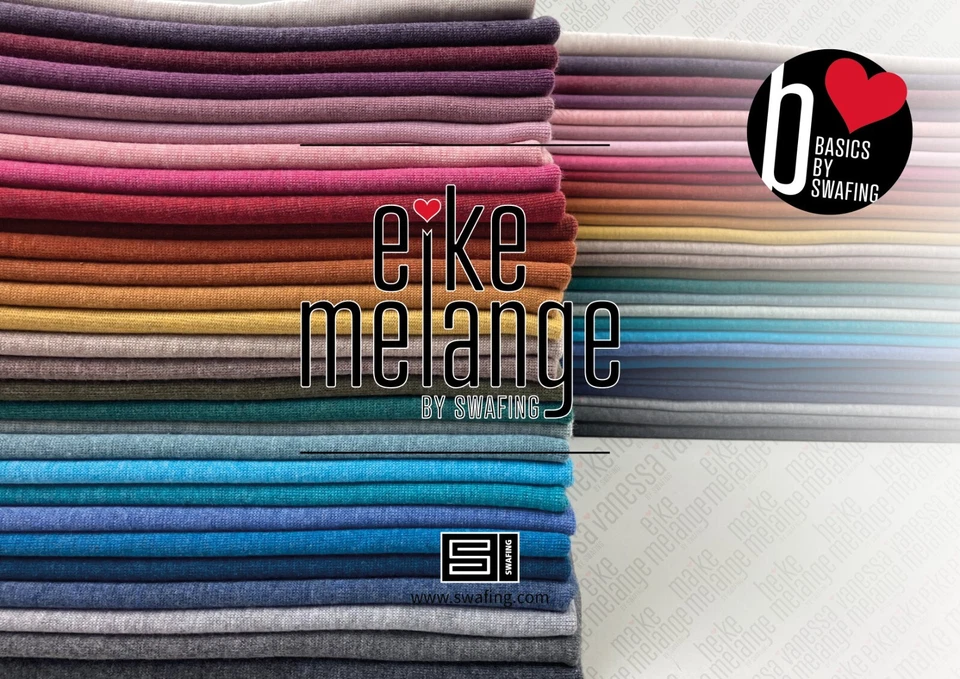 Sweat Stoff "Eike Melange" von Swafing- Meterware- 50 cm - Ökotex- Wintersweat - Bild 2 von 4