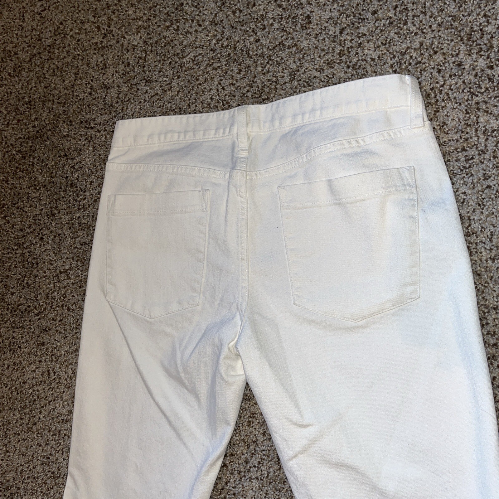 J. Crew Matchstick White Jeans Straight Cut 30 Short 31x32 - View 12