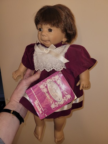 Sammlerpuppe,  Simba, ca. 38cm groß, Rarität? Vintage, mit Etikett - Bild 11 von 14
