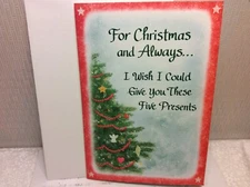 BLUE MOUNTAIN CHRISTMAS GREETING CARD New w/Envelope "Wish I could give you..."