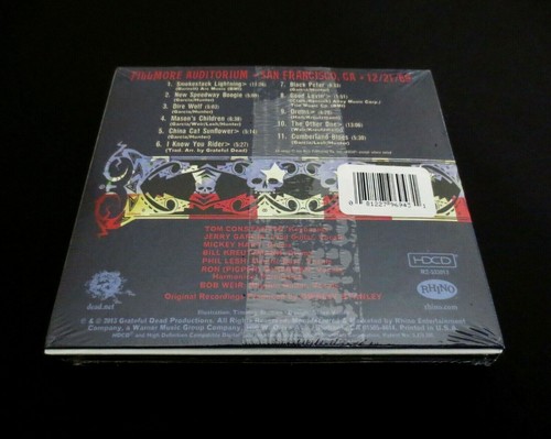 Grateful Dead Dave's Picks 6 Volume Six 2013 Bonus Disc Fillmore 1969 1970 4 CD
