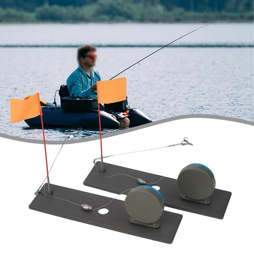 Winter Ice Fishing Rod Tip Up With Flag Marker Pole Indicator Equipment Portable - Picture 33 of 43