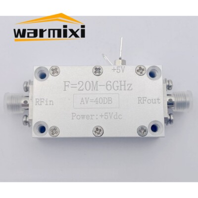 20MHz-6GHz LNA 40DB V2 Wideband RF Low Noise Amplifier for Radio Receivers