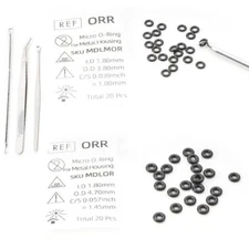 MDLMOR10Z MDLORZ Replacement O Ring Kit, for Intralock Mini Implant Black 