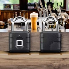Fingerprint Padlock Waterproof Smart Keyless Biometric Thumbprint Lock Locker RR