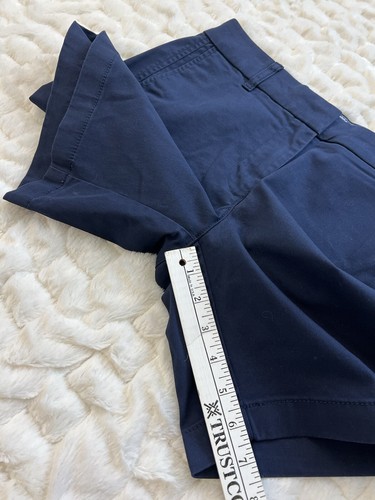 NWT J.Crew 7" Stretch Chino Short Women's Size 4 Navy Preppy Cotton Blend H5809 - Picture 8 of 13