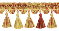 GesäUmte Quasten-Fransenborte, Farbe# VNT31 - Bisque Beige [5 Yards]