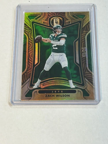 2022 Panini Gold Standard ZACH WILSON #85 Jersey # 2/11 FOTL New York Jets 🔥