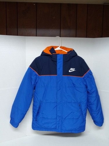 Boys NIKE Orange Blue Reversible Jacket 