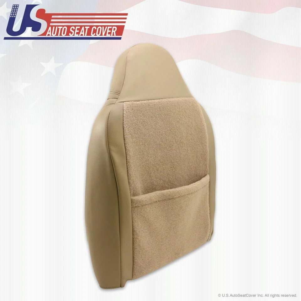 Ford F350 Lariat 1999 pasajero inclinado trasero repuesto cubierta de cuero bronceado pradera Foto 4 de 4