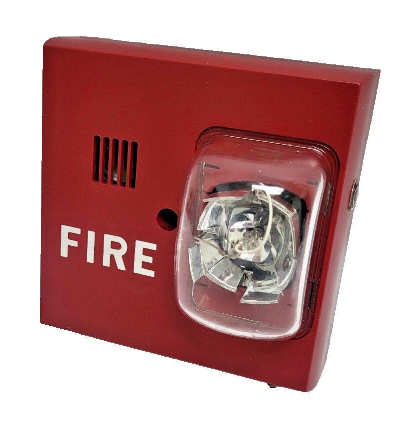 Siemens Pyrotronics 544803 Fire Alarm Horn Strobe Red Wallmount | eBay