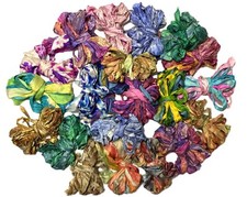 45 colors Recycled Sari Silk Ribbon Yarn Multicolored