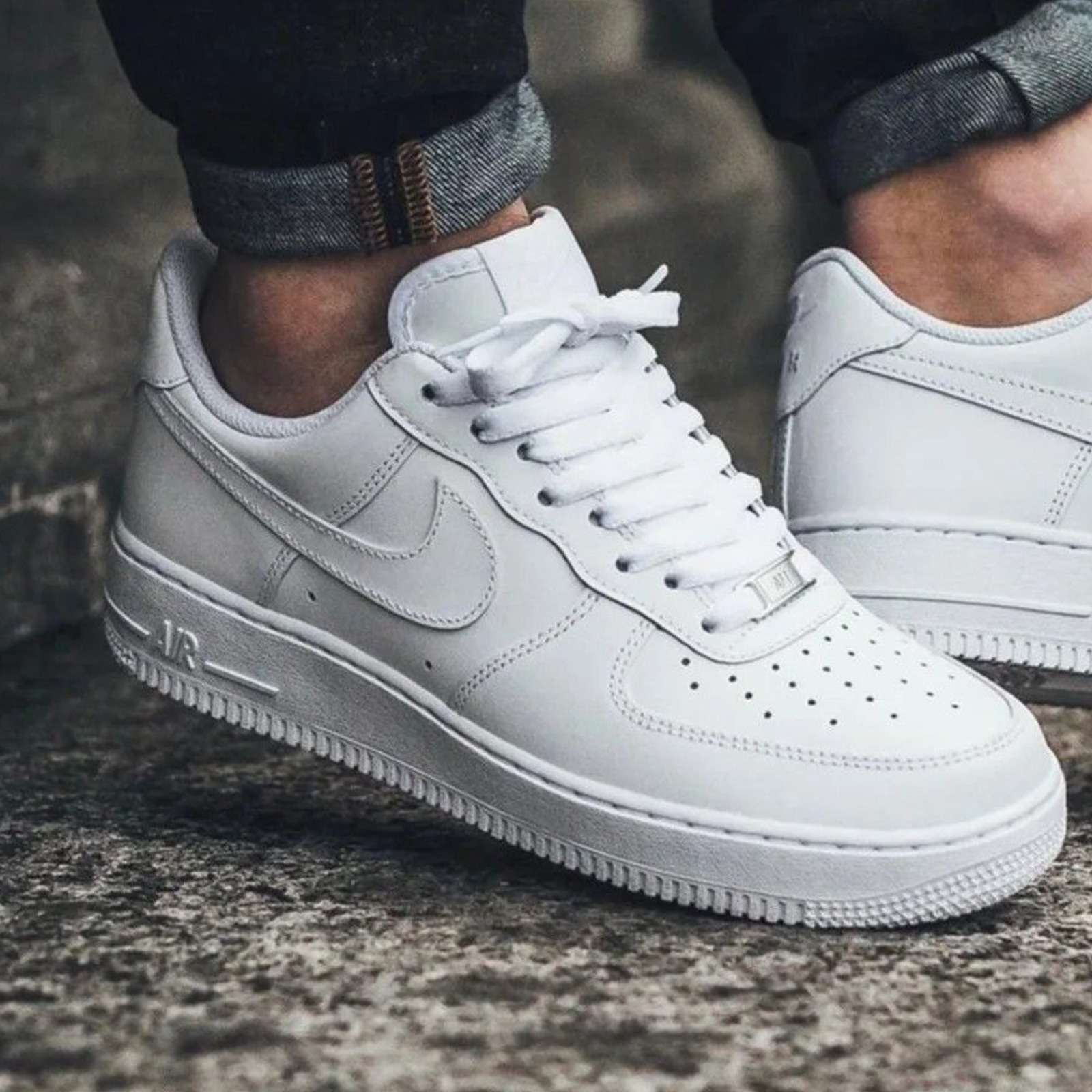 Nike Air Force 1 '07 Shoes Triple White CW2288-111 Men's Multi Sizes NEW