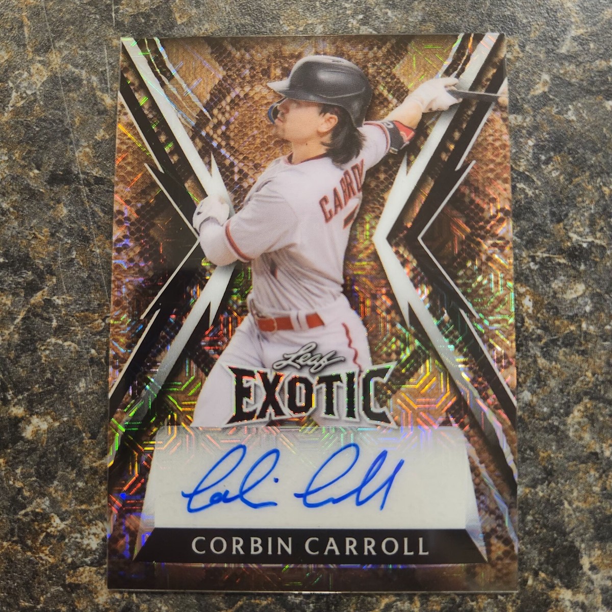 2023 Exotic Snakeskin Mojo - Corbin Carrol - Autograph #'d 2/8