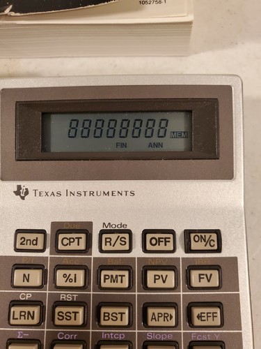 TI BA-55 Professional Business Analyst Calculator and Rare Guide Book - Picture 3 of 9