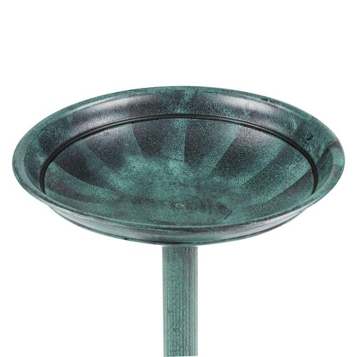 63cm Tall 40cm Diameter Traditional Resin Garden Bird Bath Ornament