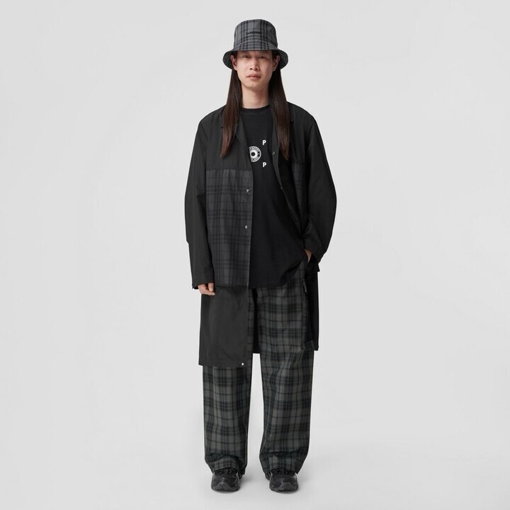 BURBERRY Check Panel Technical Car Coat Trench Jacket Size XXS RRP £1150 NEW image 5