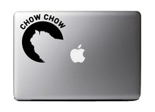 Chow Chow Dog Breed Pride Black Vinyl Decal for Windows / Apple MacBook Laptop