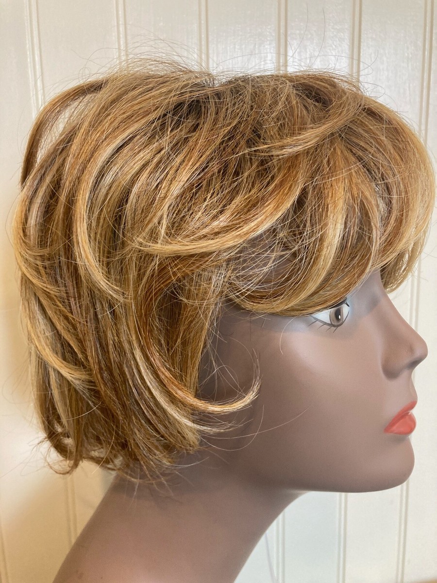 IMAN Light Blonde Chic Shag Wig asymmetric wedge human wig - 6 main image 4