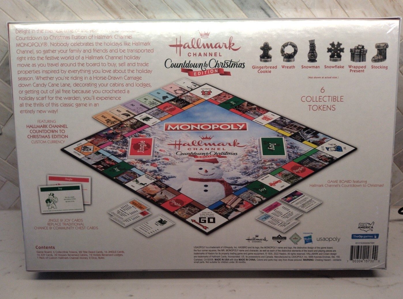NEW HALLMARK MONOPOLY Countdown to Christmas 2022 Edition Board Game 