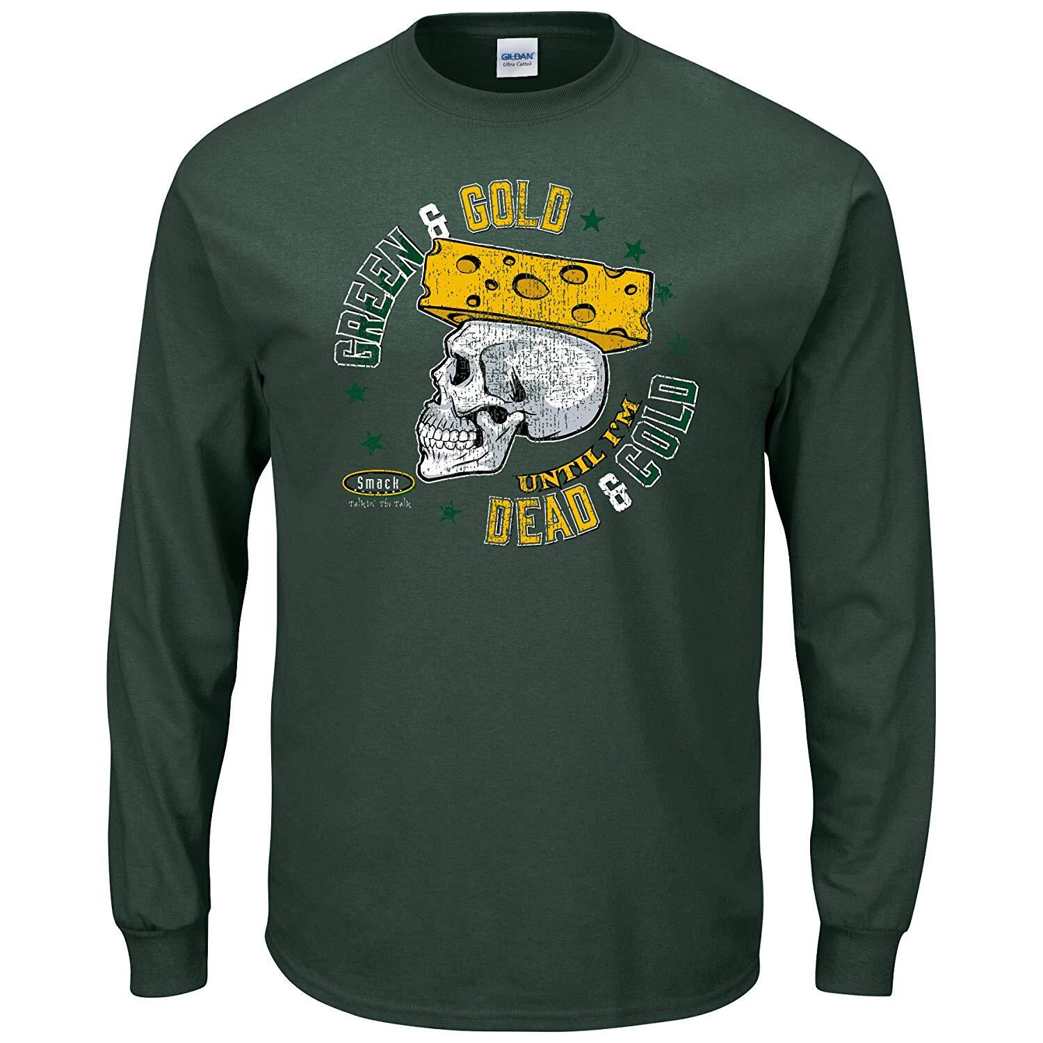 Рубашка с длинным рукавом Green Bay Packers Green - Gold Until Im Dead - Cold