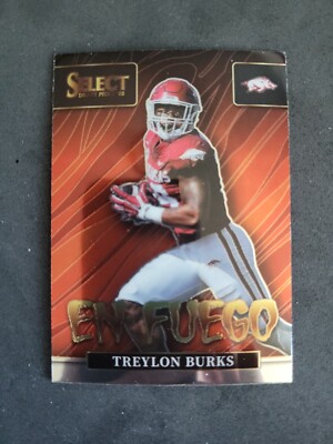 2022 Panini Select Draft Picks #EN-TB TREYLON BURKS RC En Fuego Insert E11