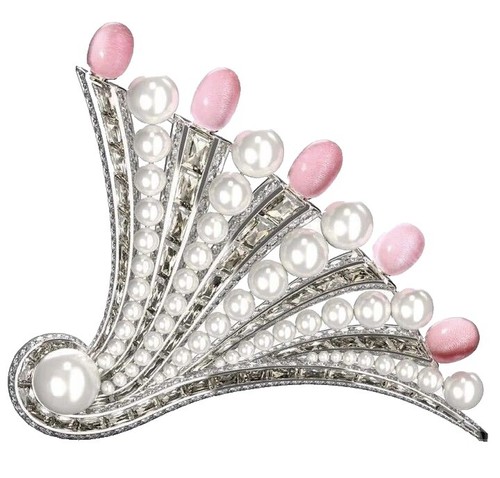 Auth TASAKI Brooch Baby Akoya Pearl 4.5-7.1mm Leaf Textured Silver
