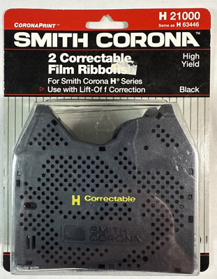 Smith Corona / H 21000 / 2 Pack / Correctable Film Ribbons / New & Sealed