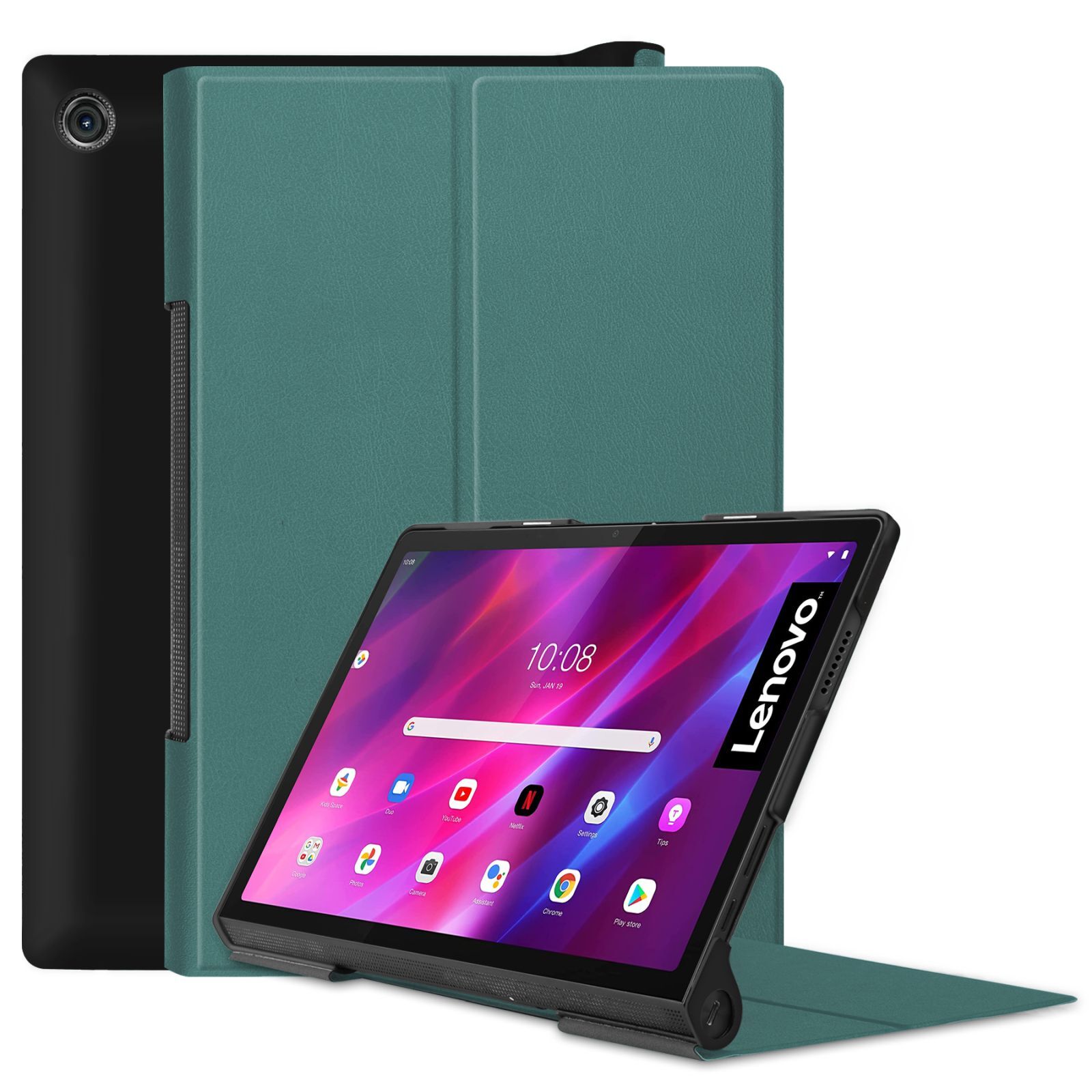 Slim Green Tablet Case for Lenovo Yoga Tab 11 YT-J706F 2021 11 Inch-image