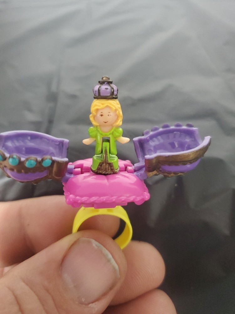 1994 Polly Pocket Vintage RARE Crown Surprise Ring Bluebird Toys