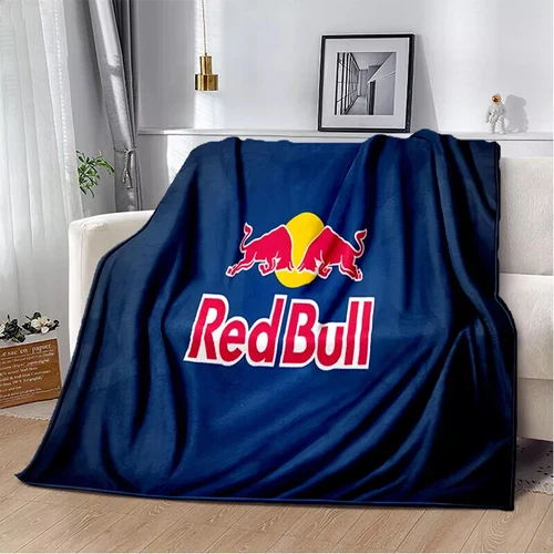 Red&Bull Fleece Blanket Throw Sofa Bed Warm Flannel Blanket Rug Bedspread Gift - Picture 21 of 51