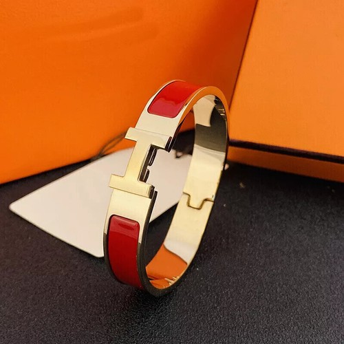 Hot Womens Classic Luxury Stainless Steel High Quality H-buckle Bracelet 17-19cm - Picture 7 of 42