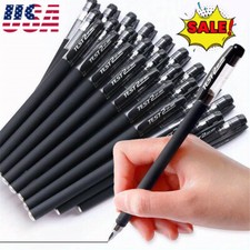 20PCS Ball Point Pens Black Gel Ink Pen Smooth Writing 0.5mm Nib -Best Price New