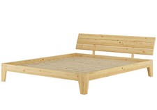 Futon Doppelbett 180x200 Kiefer massiv Rollrost Ehebett Holzbett Gästebett Holz
