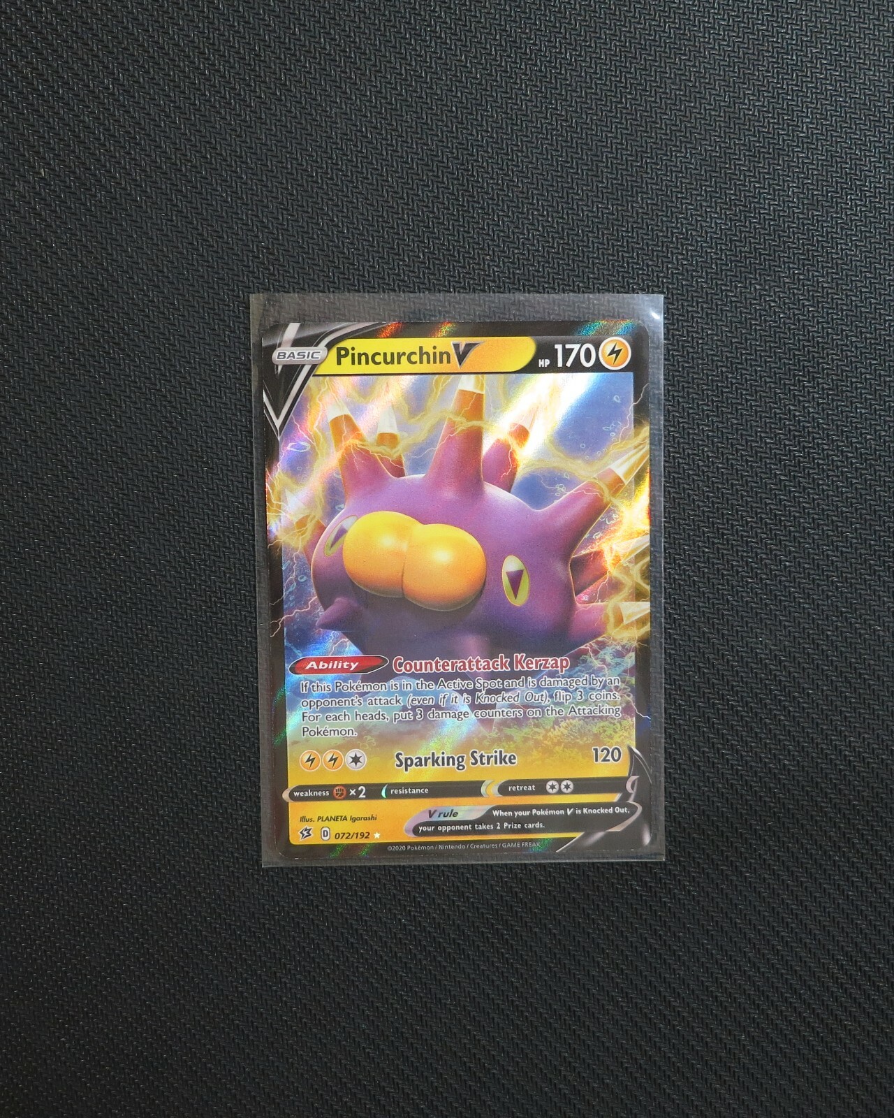 Pincurchin V 072/192 Rare Holo Rebel Clash Pokemon Card TCG NM | eBay